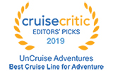 UnCruise is the winner of Cruise Critic awards